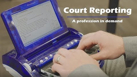 Court reporting--a profession in demand