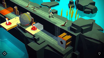 Lara Croft Go Walkthrough - The Maze of Stones 10 (A Narrow Escape)