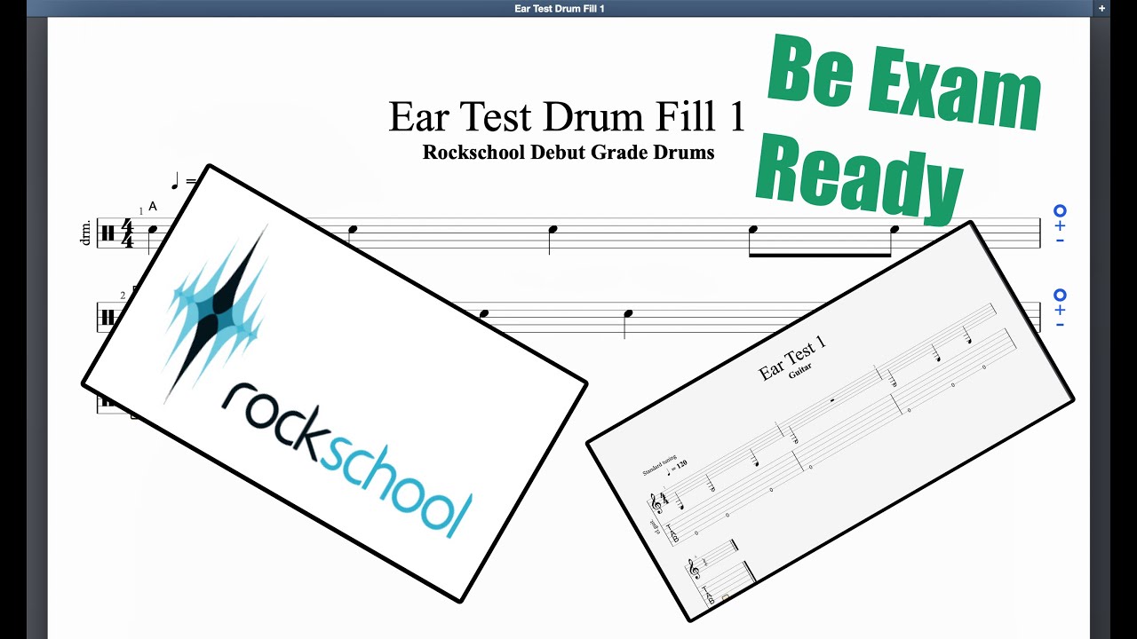 Ear Test Drum Groove 5 Rockschool Grade 3 Drums