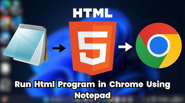 How To Run Html Program in Notepad in Hindi | notepad me html kaise banaye