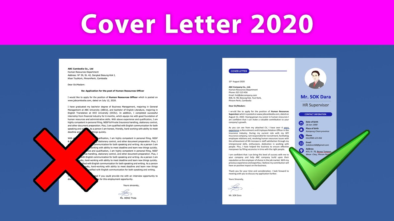 cover letter khmer