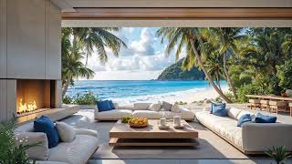 Ivory Coast Bossa Nova 🤍 Smooth Jazz Lounge for Cozy Living Room &amp; Relaxing Ocean View Ambience