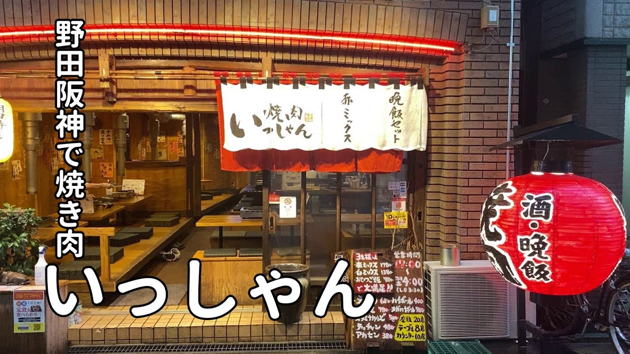 圧倒的コスパじゃないか 阪神野田駅近くの 焼肉いっしゃん Youtube