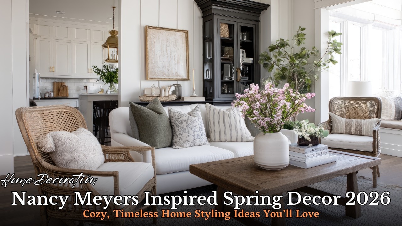 Nancy Meyers Inspired Spring Decor 🌸 | Cozy & Timeless Home Styling Ideas for 2026