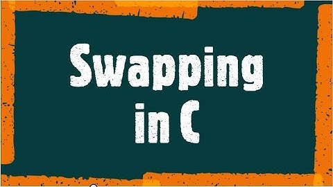 Swap two numbers in C ||  TechDotTeach || Turbo c++