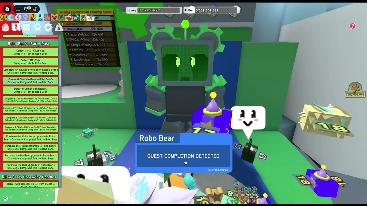 COMPLETING ROBO BEARS BEESMAS QUEST AS A BLUE HIVE