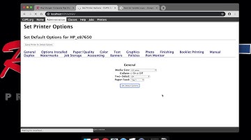 HP | Print Defaults - Mac