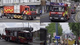 London Shopping Mall Fire  Massive Fire Brigade Response