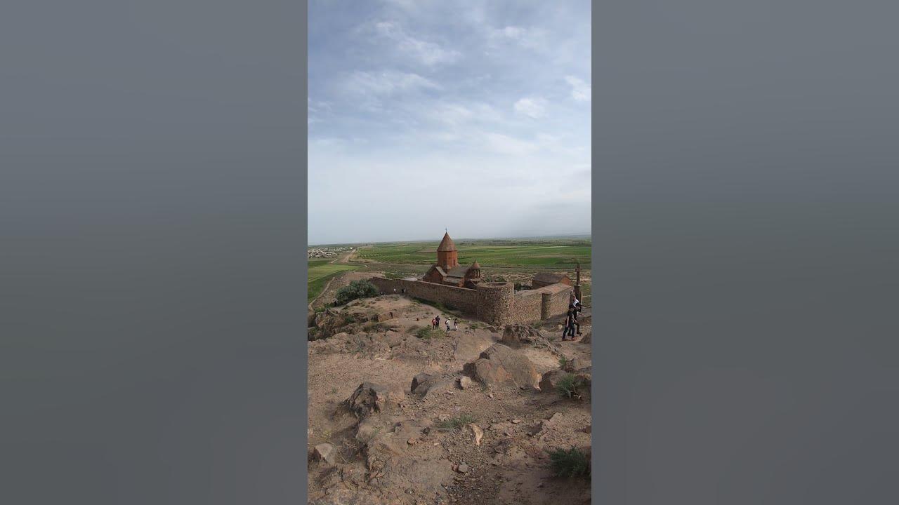 [4k] View from the mountain | Khor Virap Monastery | Armenia