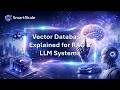 Vector Databases Explained for RAG &amp; LLM Systems #genai #generativeai #aigenerated