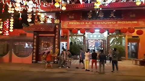 Chùa Bà lái thiêu Lễ hội lồng đèn Tết nguyên tiêu