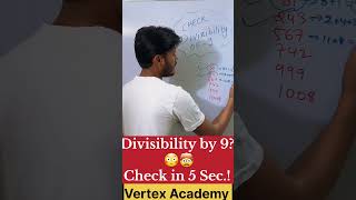 Divisibility by 9? 😳🤯 Check in 5 Sec.!