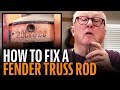 How to fix a Fender truss rod