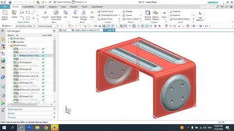 Siemens NX CAD(English)DAY_29 Sheet metal working practice #nx #siemens #sheet #3d #practice #solid