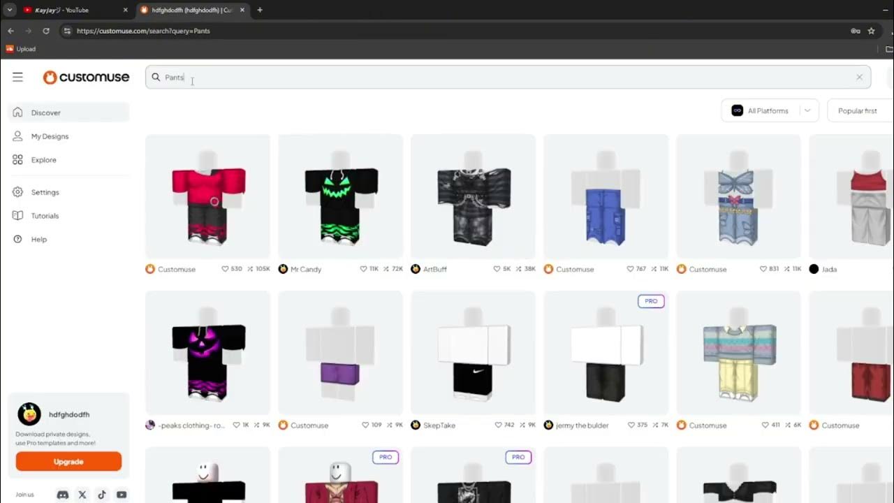 HOW To Create And Upload Your Own Clothes (Roblox) YouTube