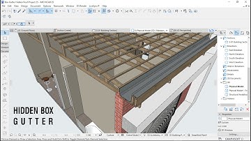 Box Gutter Roof Structure In ArchiCAD Tutorial