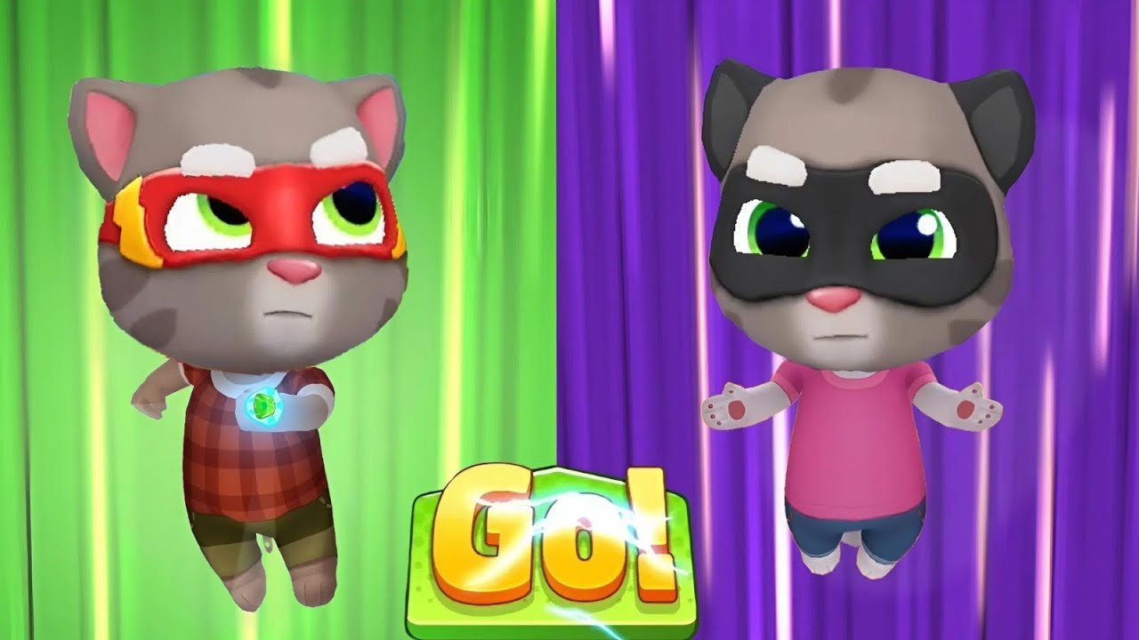 Talking Tom Hero Dash - All Bosses Outfit Vs Black Tom, Hero Tom & Hank Fight - Unlock Hank