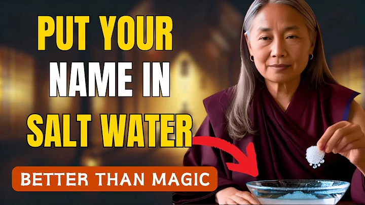 Put YOUR NAME in SALT WATER and get ready to have everything you want BUDDHIST TEACHINGS