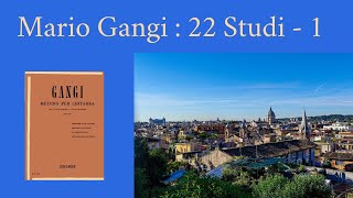 Mario Gangi : 22 Studi - 1 マリオ・ガンジ：22の練習曲 No.1