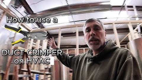 Want PERFECT Ducts? Use A ROUND DUCT CRIMPING TOOL