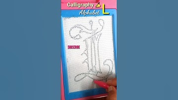 How to write alphabet L in Gothic calligraphy✍️ #shorts #shortvideo #calligraphy #sajni