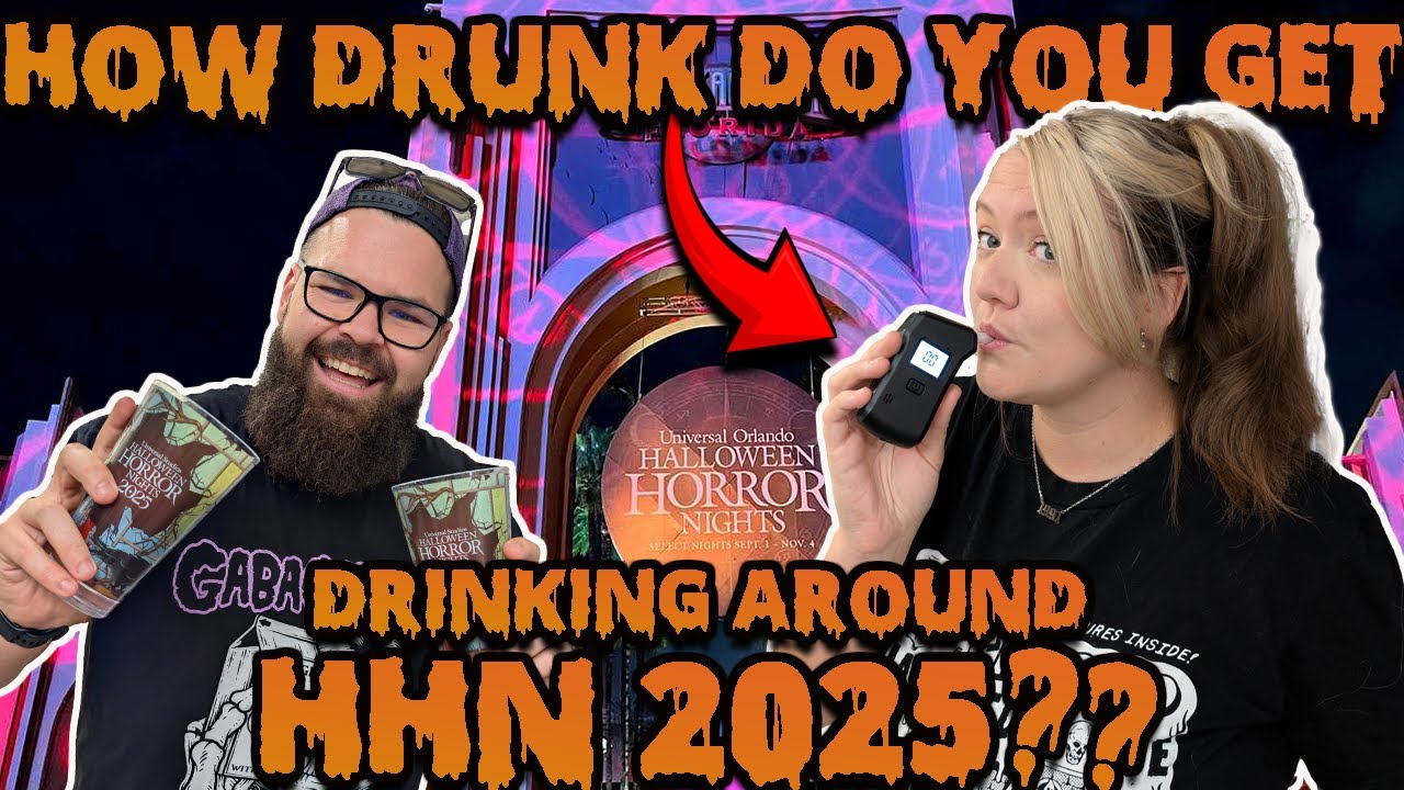 How Drunk Do You Get Drinking Around Horror Nights 2025? | Every Booth + Breathalyzer