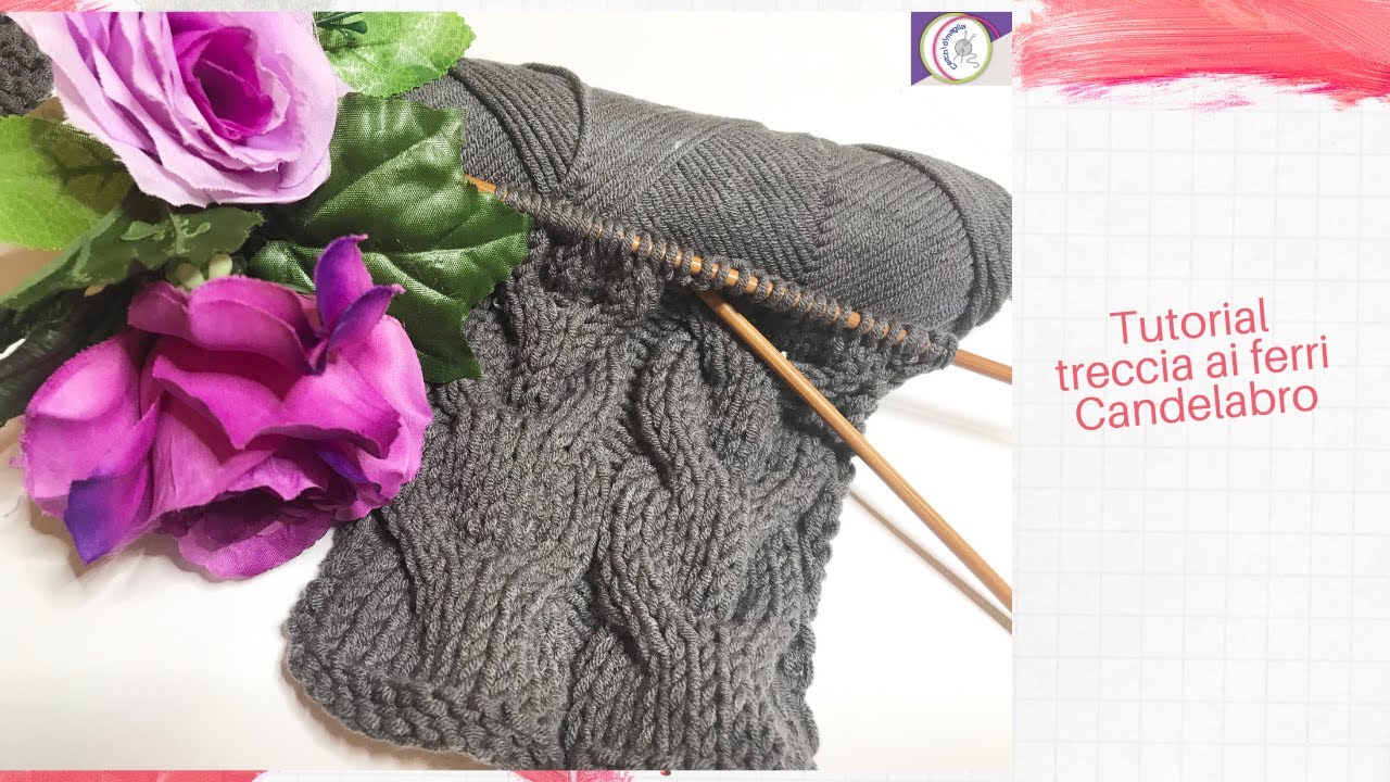 Tutorial: come fare una treccia candelabro ai ferri