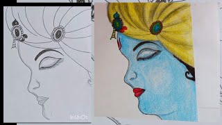 lord krishna drawing/ drawing#drawing  #art