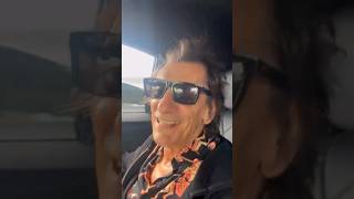 Ronnie Wood on his way to the Jazz Fest in New Oreleans for the 2nd show of The Rolling Stones tour