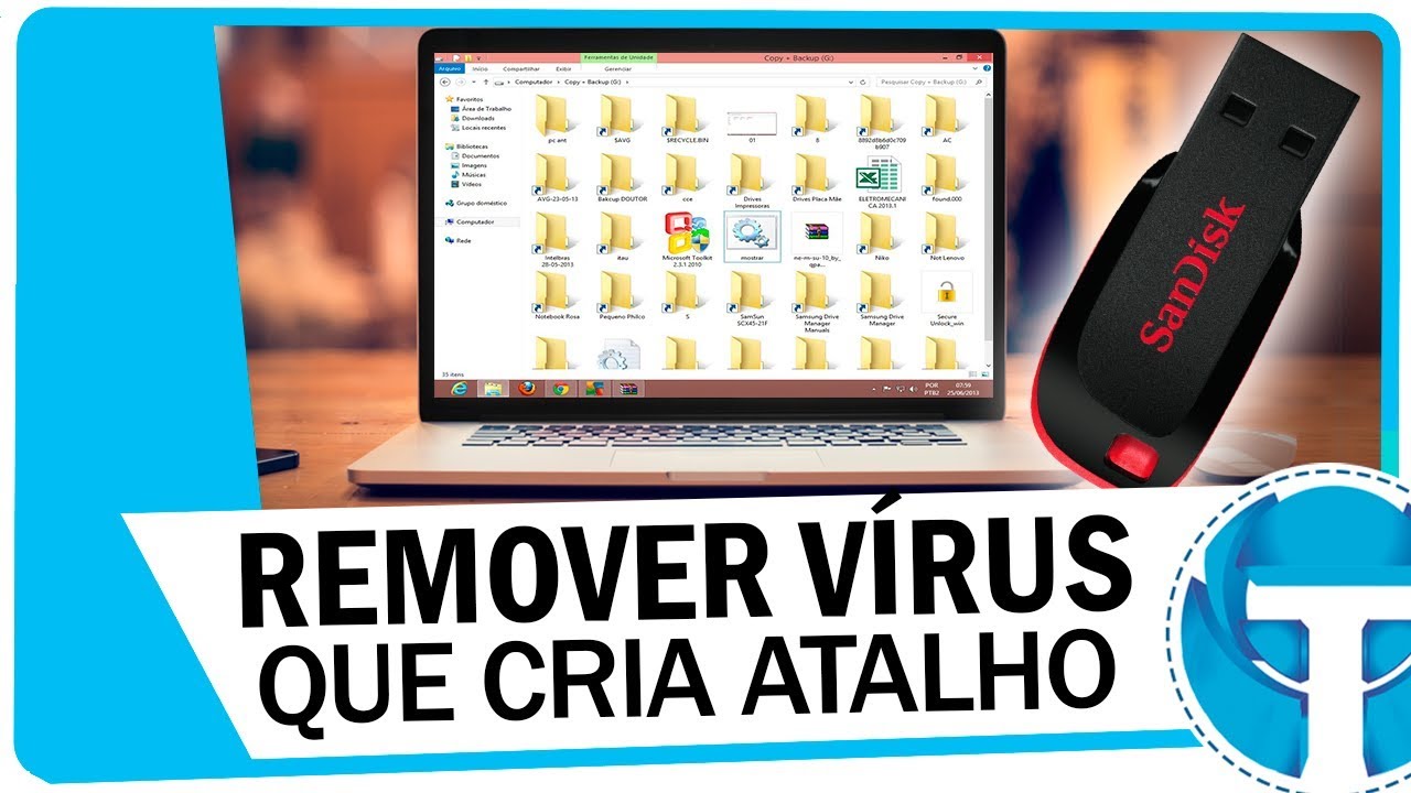 Solução ] Vírus no Pendrive – Pastas viram atalhos