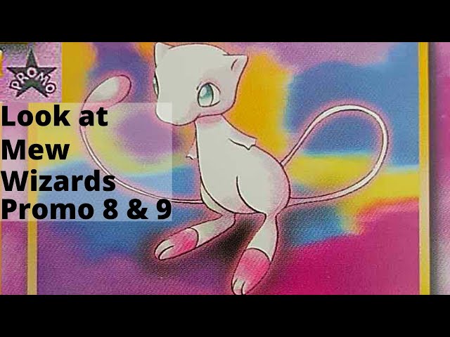 Mew Pokemon card black star promo 8. Nr Mint. WoTC first gen.