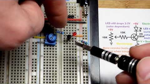 5V Adjustable NPN BJT 220 Ohm Current Source LED Load