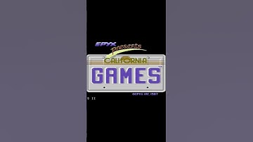 CALIFORNIA GAMES - Intro - C64 #c64#summergames #videogames