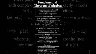 Fundamental Theorem of Algebra