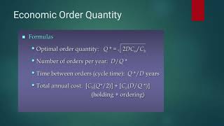 introduction to inventory models