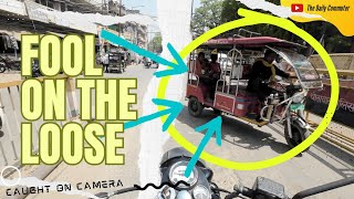 Classic 350 vs Fool on the Loose: IDIOT E-Rickshaw turning from the wrong side | Ride 54