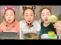 Black Sesame Seaweed Bowl and Creamy Dessert Mukbang