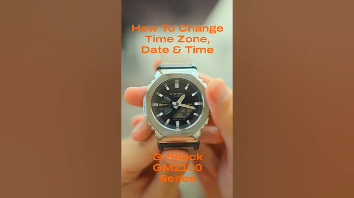 How to set the time zone, date, and time on your G-Shock GM2100 Series Watch ⌚️💫 #gshock #casio