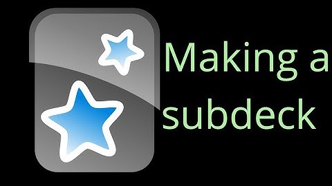Making a subdeck - Anki Quick Tips
