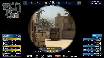 XANTARES 4 kills with 1v1 clutch vs. fnatic | IEM FALL 2021 EUROPE CLOSED QUALIFER