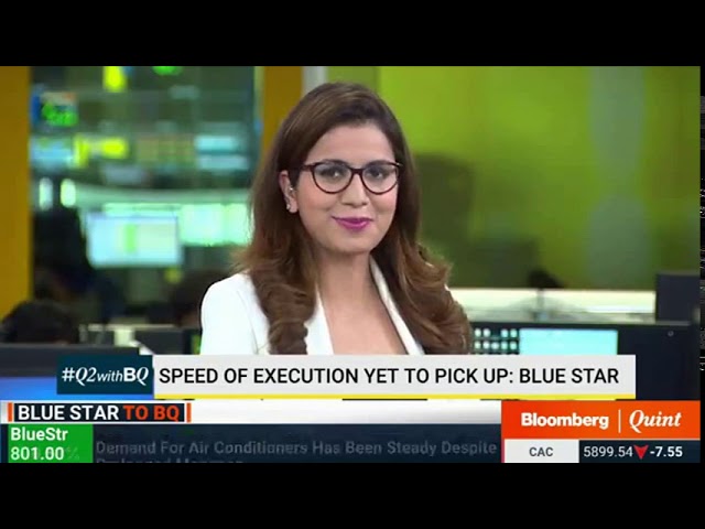 B Thiagarajan, MD, Blue Star - Interview with Bloomberg Quint - Q2FY20 Financial Results