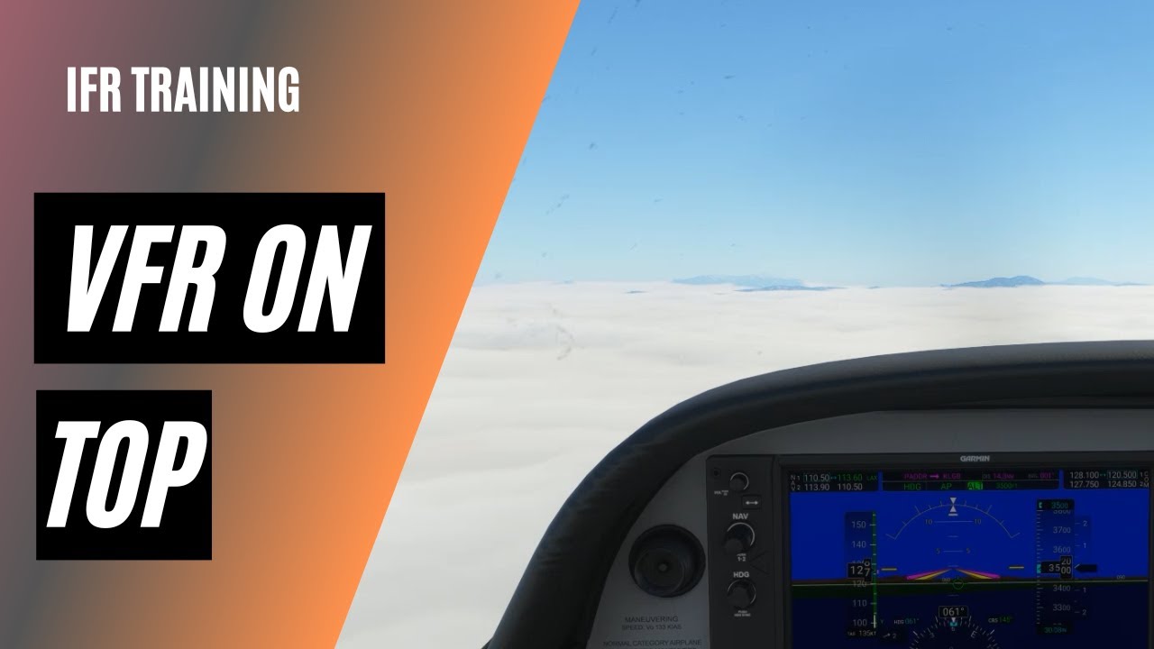 VFR on Top IFR Climb through Marine Layer YouTube