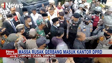 Demo Petani Singkong di Lampung Utara Berujung Kericuhan #iNewsMalam 16/08