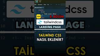 TailwindCSS ile Landing Page Nasıl Yapılır? 0. Bölüm (TailwindCSS Dersleri)