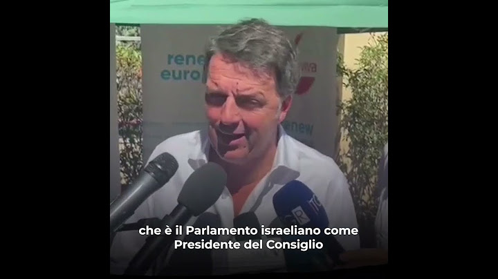 Renzi: negare la legittimità di Israele è uno scandalo