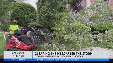 Cleanup efforts underway in Southeast Michigan after Wednesday