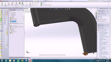 SolidWorks: finite element analysis FEA c_clamp