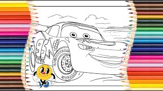 Lightning McQueen From Cars 3 Coloring Pages | Small Coloring Pages screenshot 3