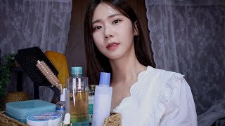 ASMR Friend Does Your Cleansing & Skincare/Relaxing sounds for sleep