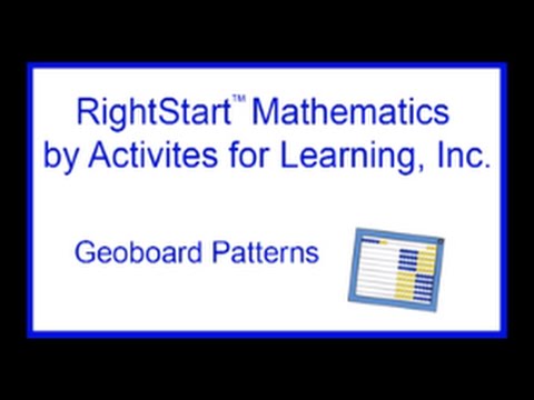 Geoboard Patterns - YouTube